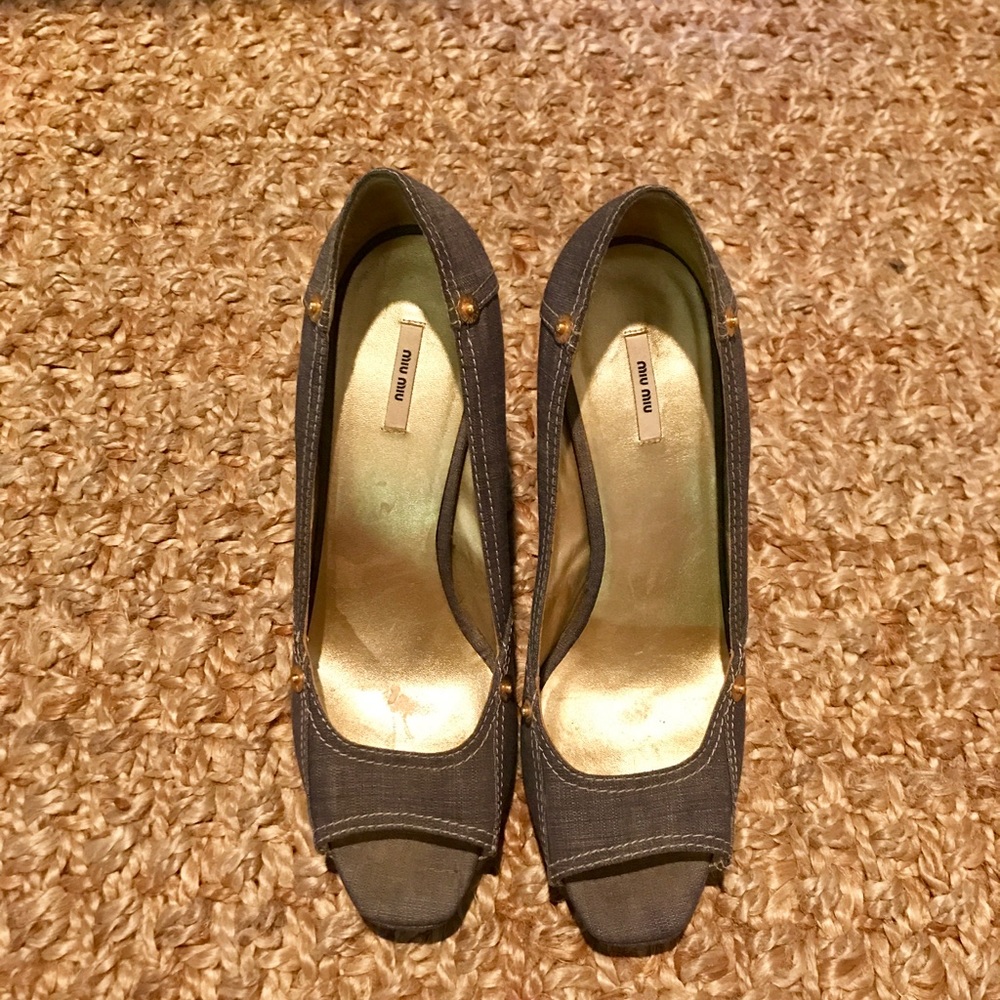 Miu Mui Wedge Pumps